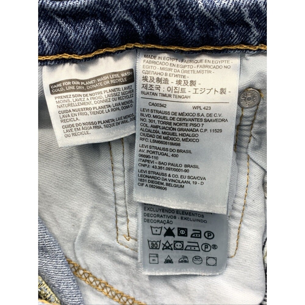 Levi's 541 Denim Jeans Men's Athletic Taper Blue Distressed Broken In Size 30X30 - Picture 14 of 16